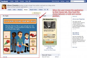 New Facebook Boxes tab New Facebook Boxes tab
