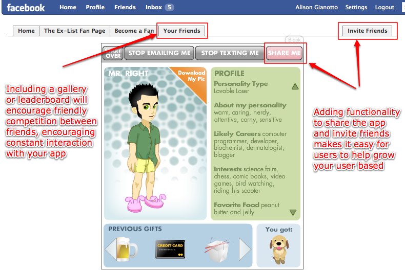 Facebook application canvas page Facebook application canvas page