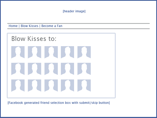 Blow kisses page