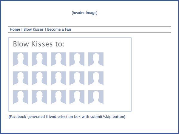 Blow kisses page Blow kisses page