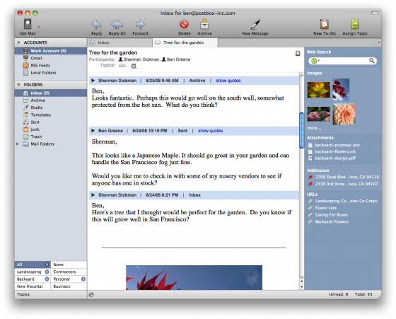 postbox-inaction Conversation View in Postbox